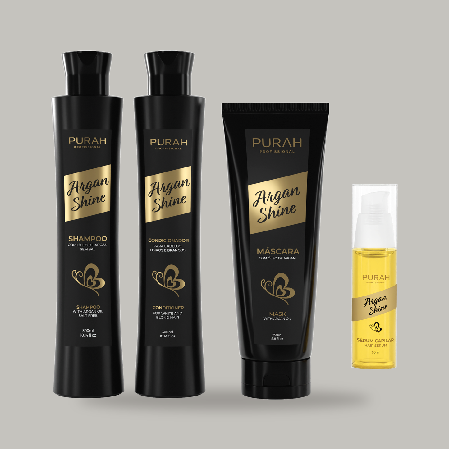 Purah Argan Shine Bright Shampoo 300ml