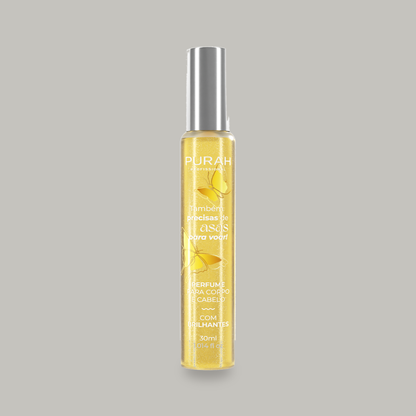 Purah Perfume para Cabelo Argan (Amarelo) 30ml