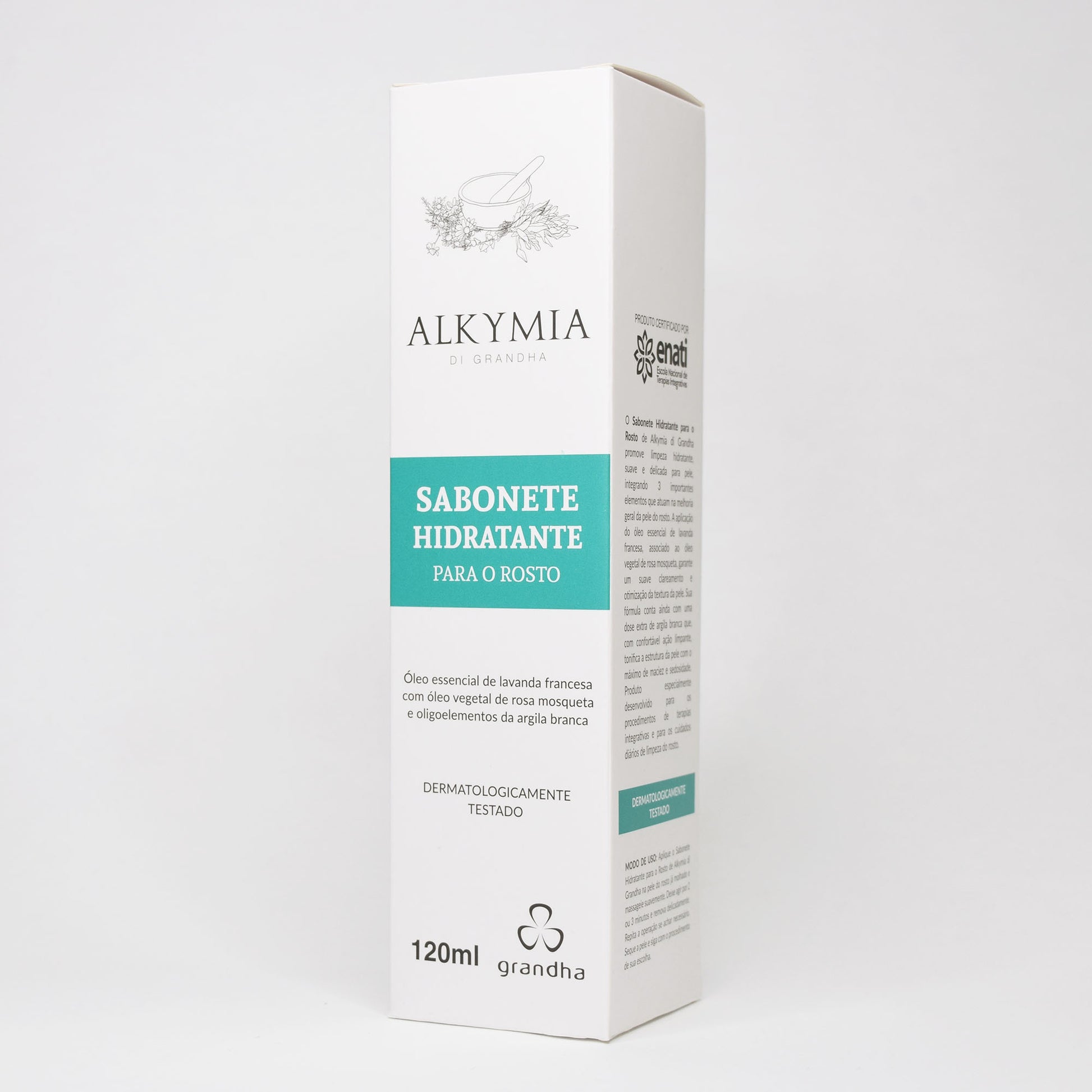 Sabonete Facial com Óleo Essencial e Argila Branca 120ml