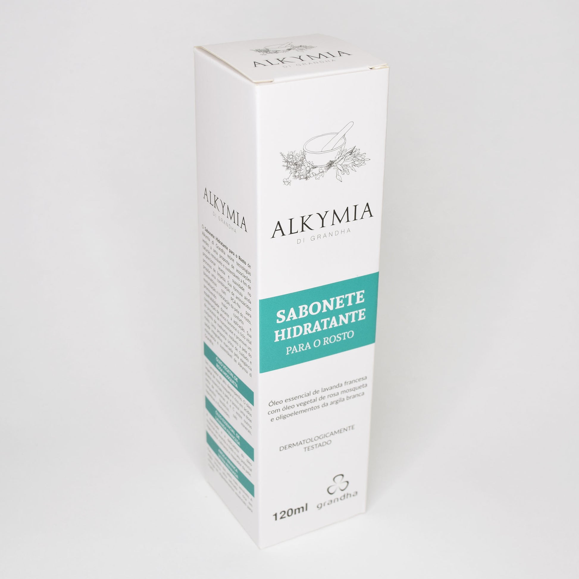 Sabonete Facial com Óleo Essencial e Argila Branca 120ml